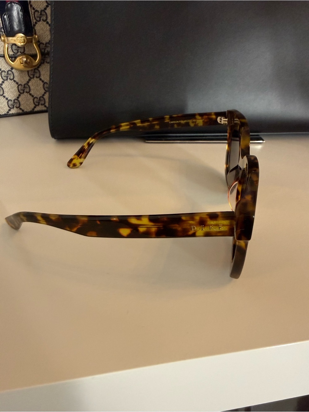 Diff Eyewear Tortoiseshell Sunglasses with Brown Lenses - Picture 3 of 9